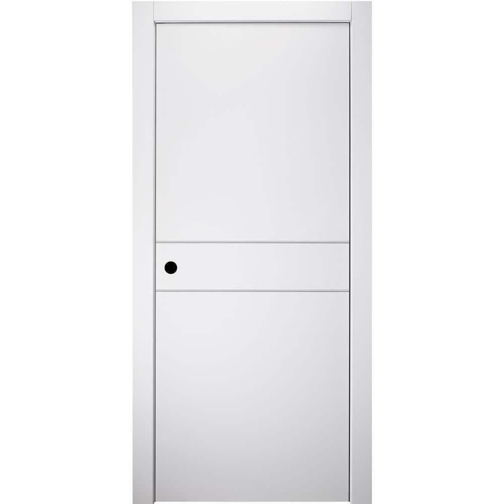 Belldinni Palladio 79.375'' Solid + Manufactured Wood Flush Prehung Door