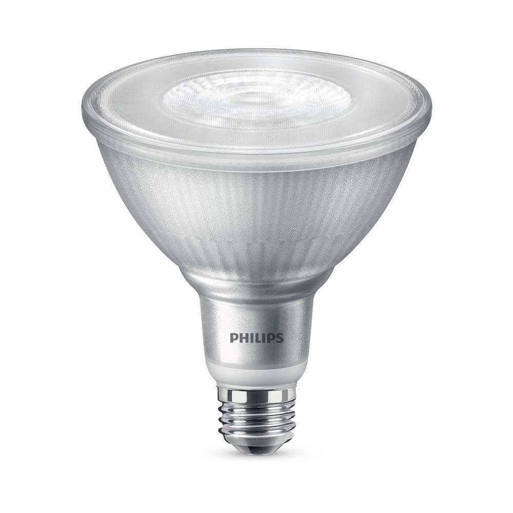 Philips LED 120W Bright White PAR38 1P: Dimmable Outdoor Flood Light Bulb, 120V, Energy Star Certified, 3000K, E26 Base
