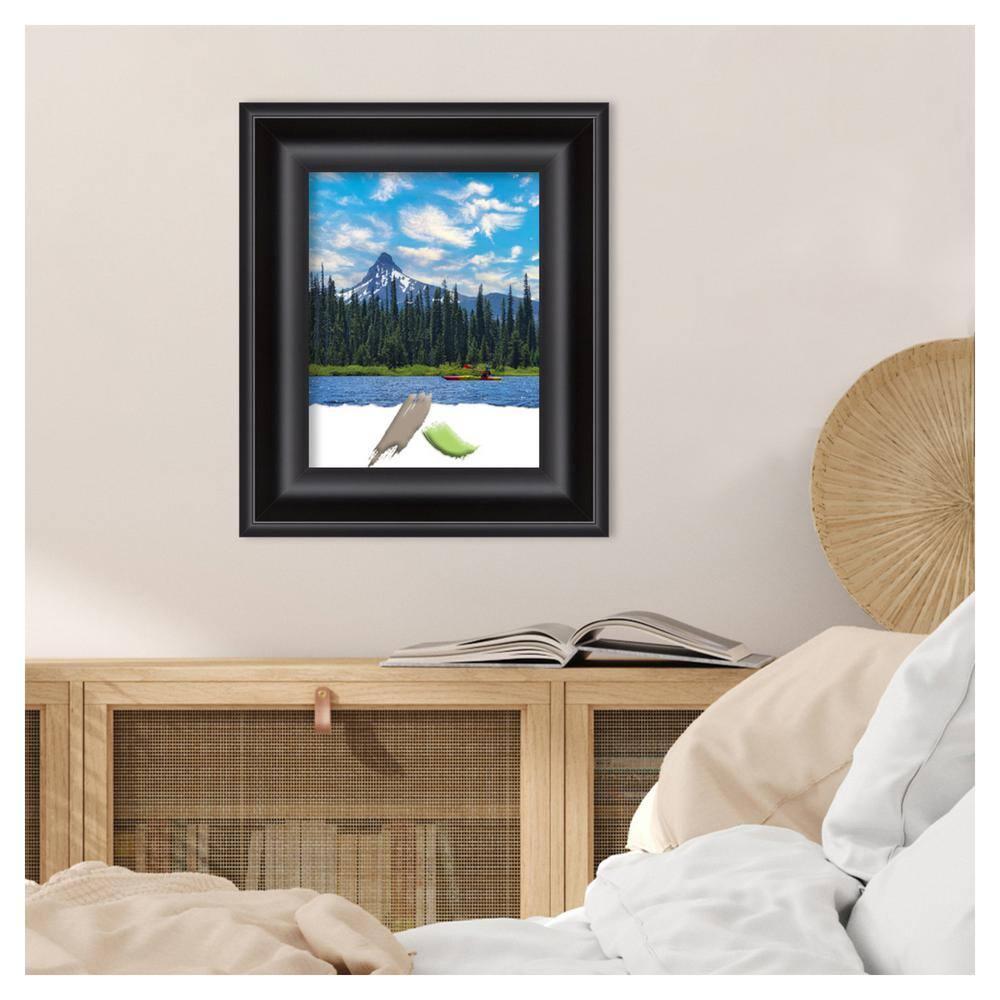 Amanti Art Grand Black Picture Frame Opening Size 11x14 in.
