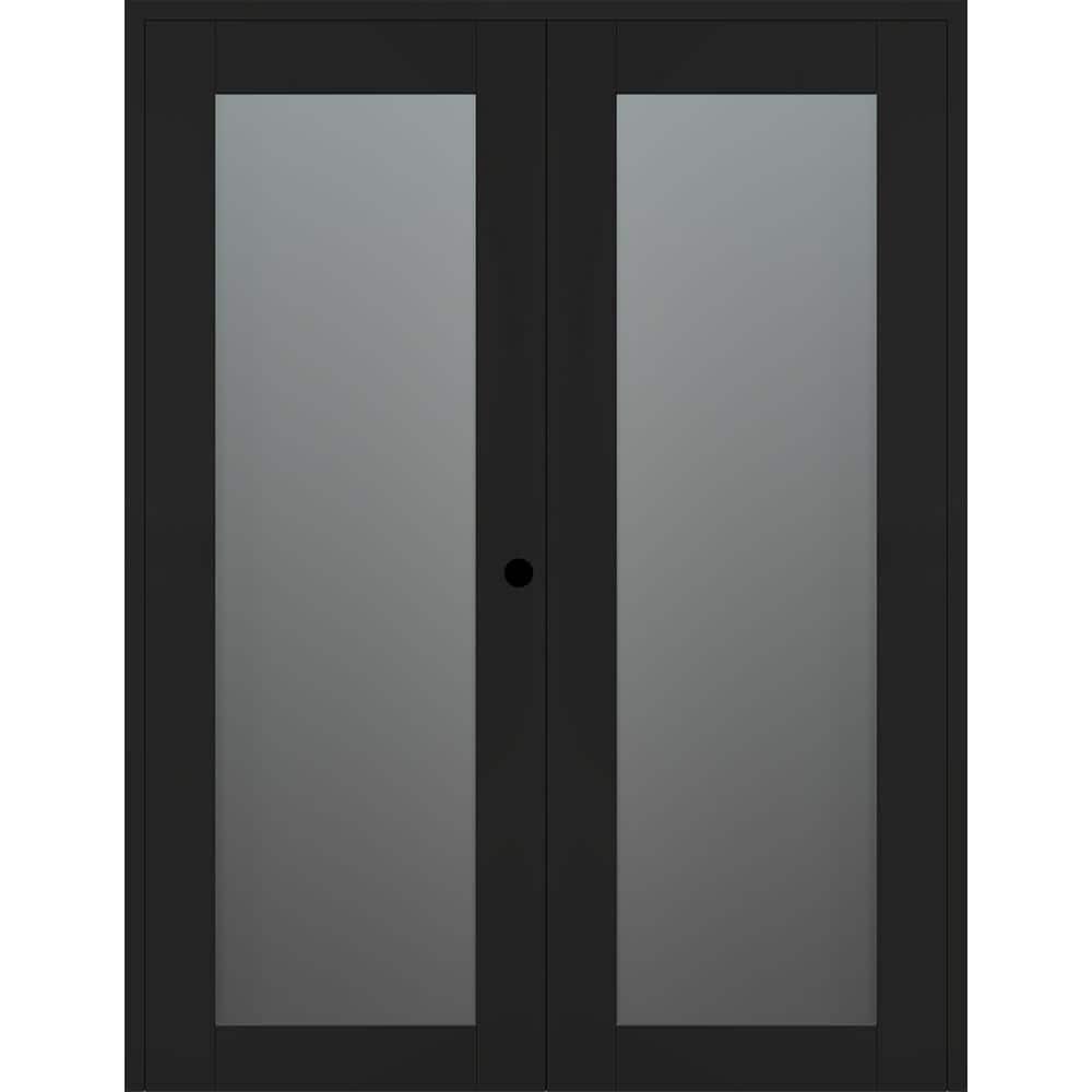 Belldinni Avon 207 Solid Manufactured Wood and Glass Paneled Double French Door