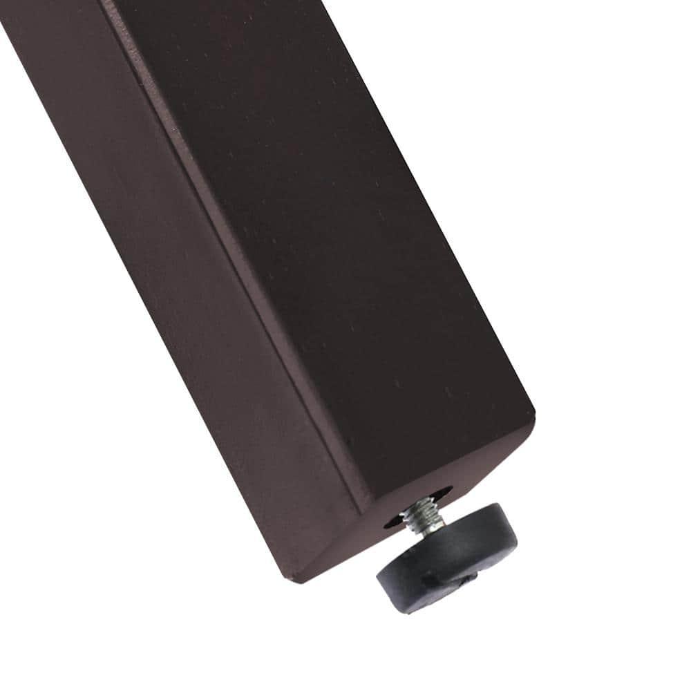 Dycanpo 26''H Swivel Bar Stools with Back Sets of 2 Faux Leather for Home Kitchen Island, Black