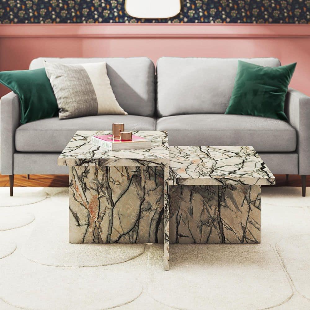 CosmoLiving by Cosmopolitan Brielle Two-Tiered Coffee Table