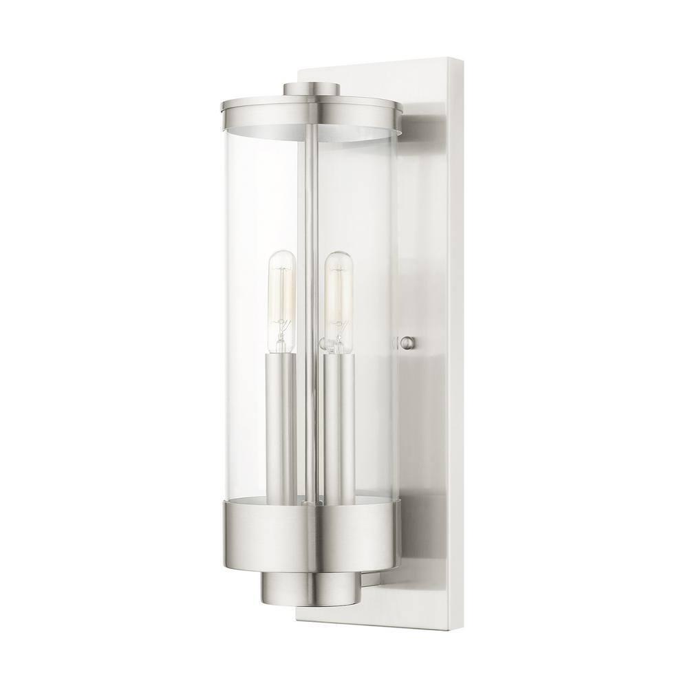 Livex Lighting Hillcrest 2 - Light Wall Light in  Brushed Nickel
