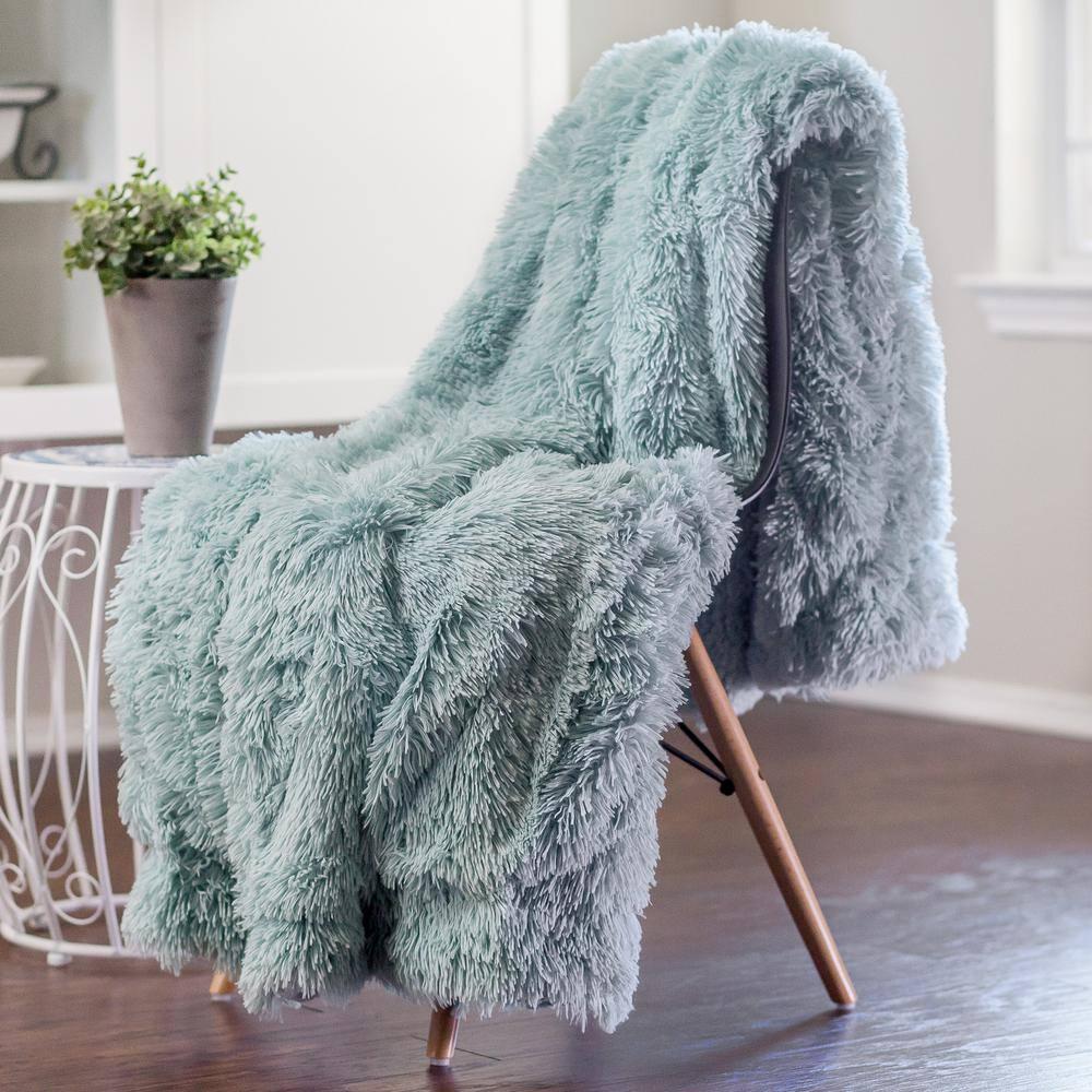 Chanasya Shaggy Shaggy Super Elegent Sherpa Long Fur Throw