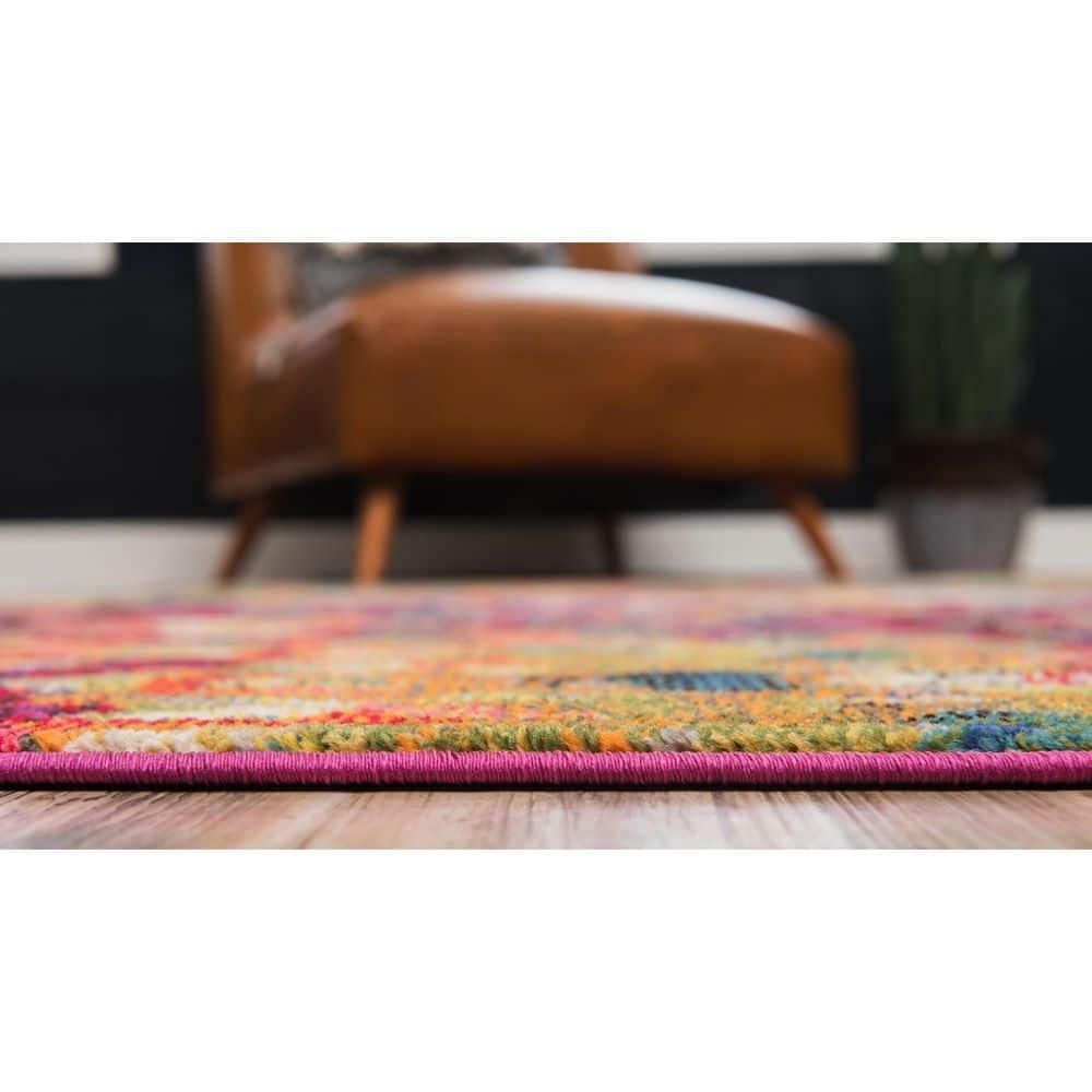 Unique Loom 5' 1 x 8' 0 Jardin Ivy Multi Area Rug
