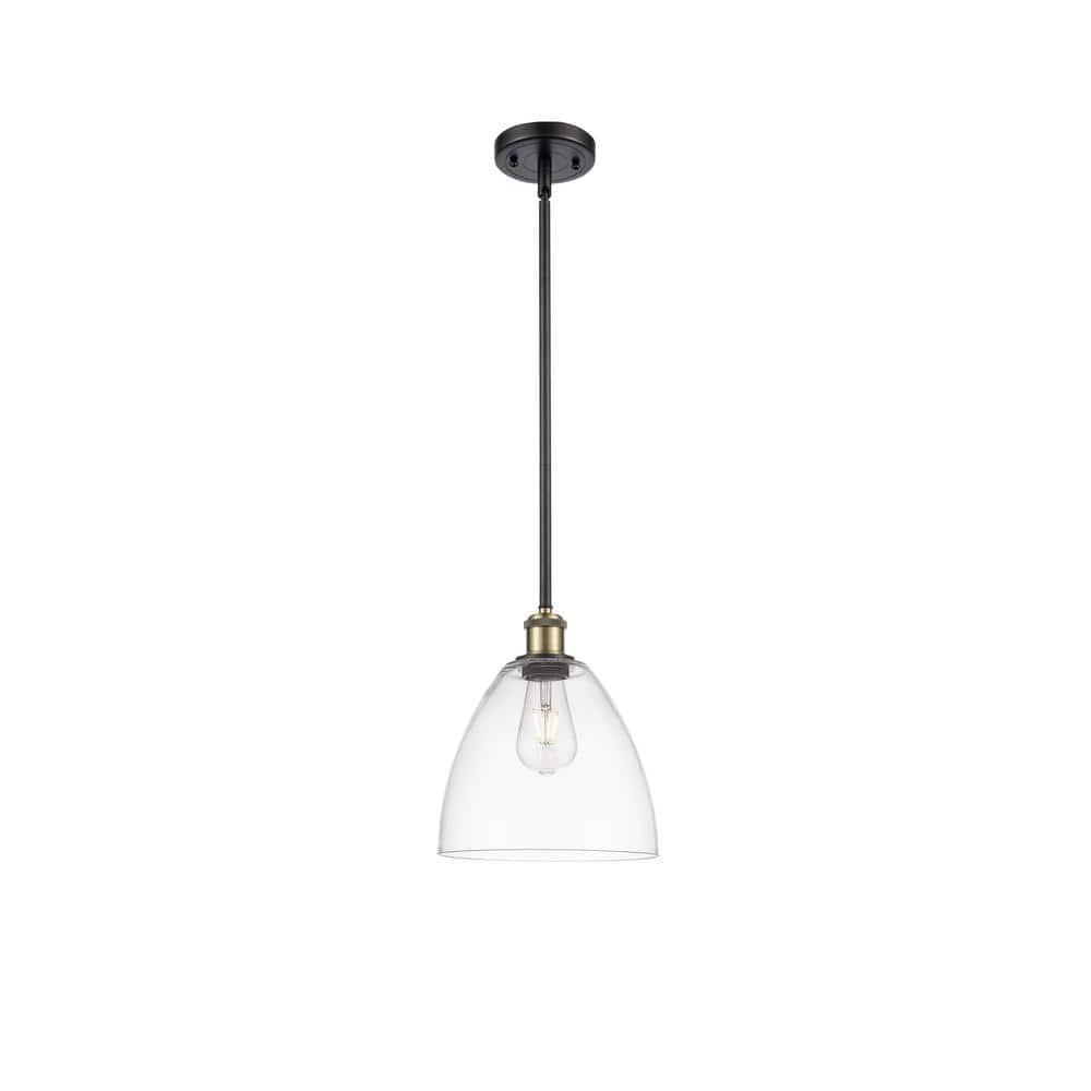 Innovations Lighting Bristol Glass 1 - Light Pendant in  Black Antique Brass