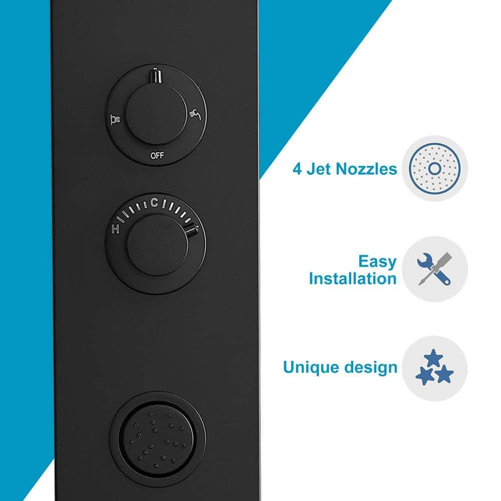 52.36'' Shower Panel with Adjustable Shower Head