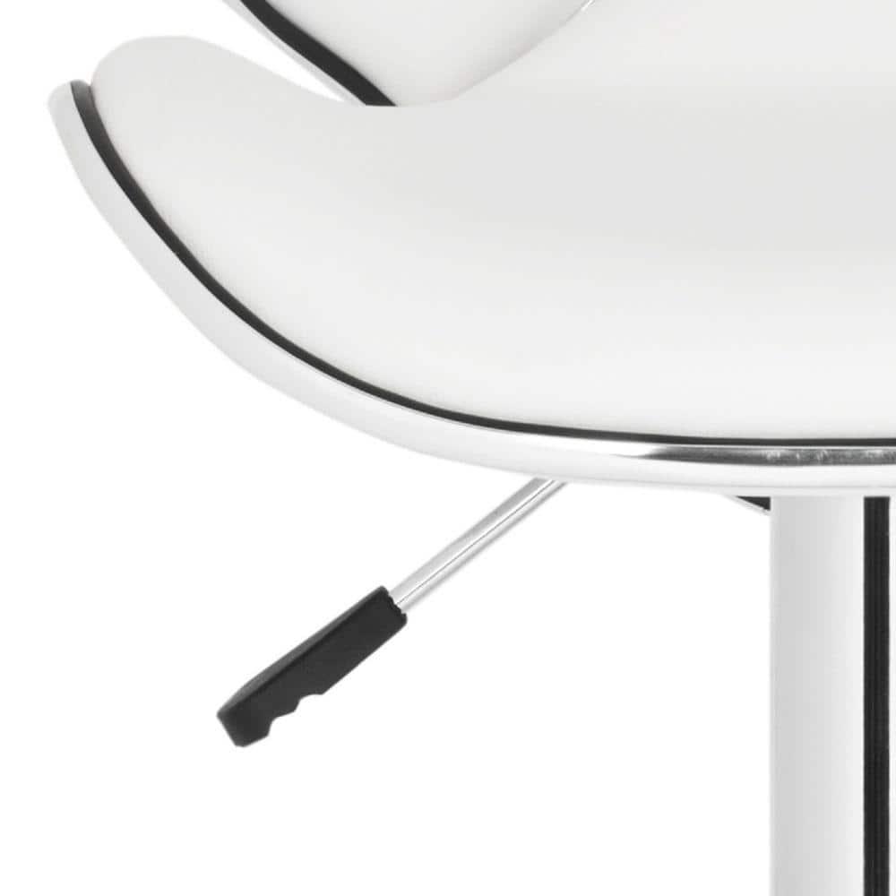 Shambi Swivel Bar Stool - FOX7515 - White - Safavieh Couture