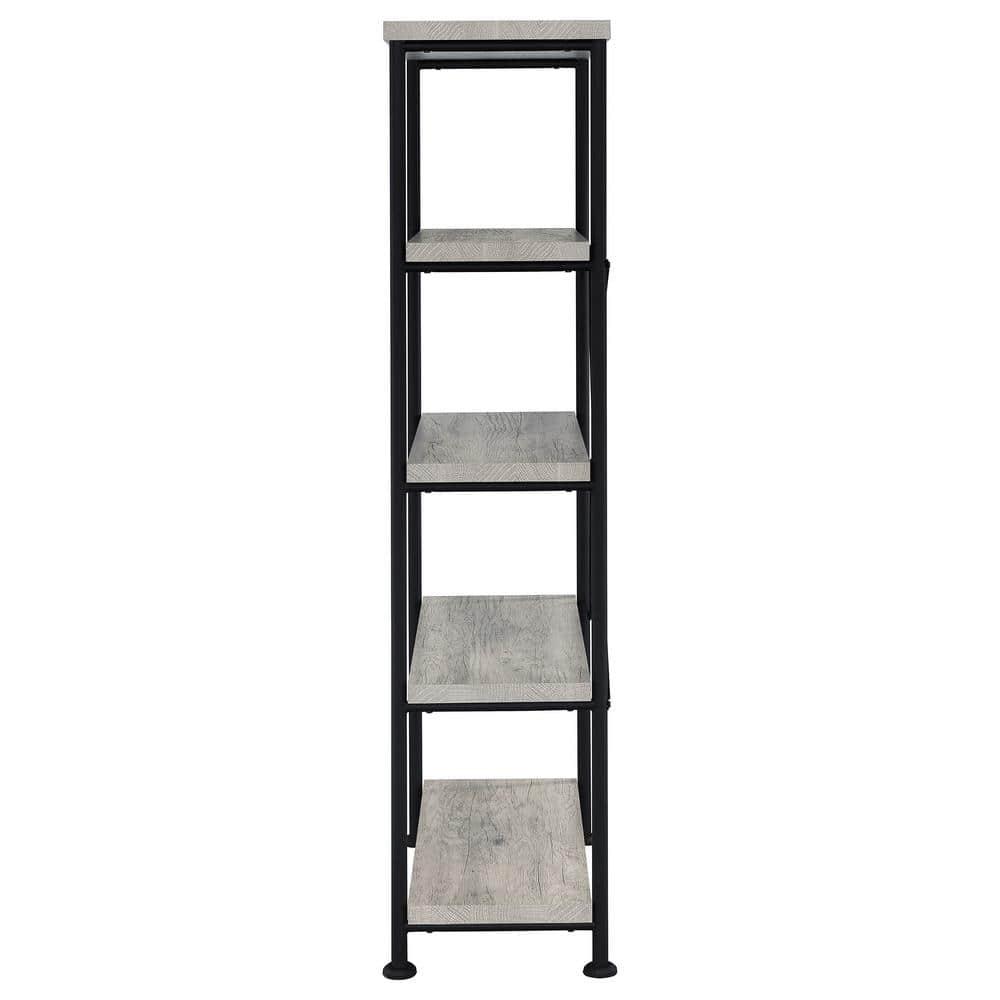 63" Analiese 4 Shelf Bookcase Gray Driftwood - Coaster