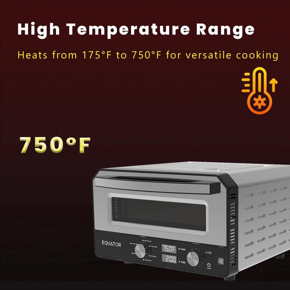 Equator Advanced Appliances Equator ELECTRIC PIZZA OVEN Multi Program w/ Baking Stone Countertop 0.5cf 110V | Wayfair