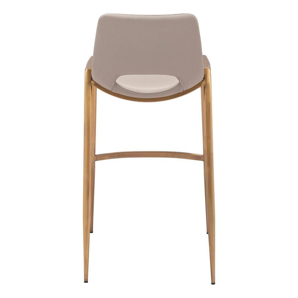 Zuo Hospitality Desi Black Upholstered Counter Stool (Set of 2)