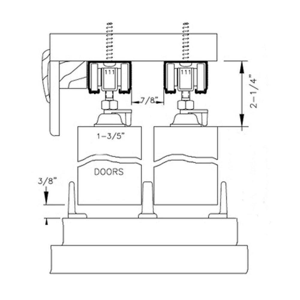 Sliding Closet Bypass Doors with Frosted Glass | Veregio 7339 White Silk | Sturdy Rails Moldings Trims Hardware Set | Wood Solid Bedroom Wardrobe Doors -64" x 84" (2* 32x84)