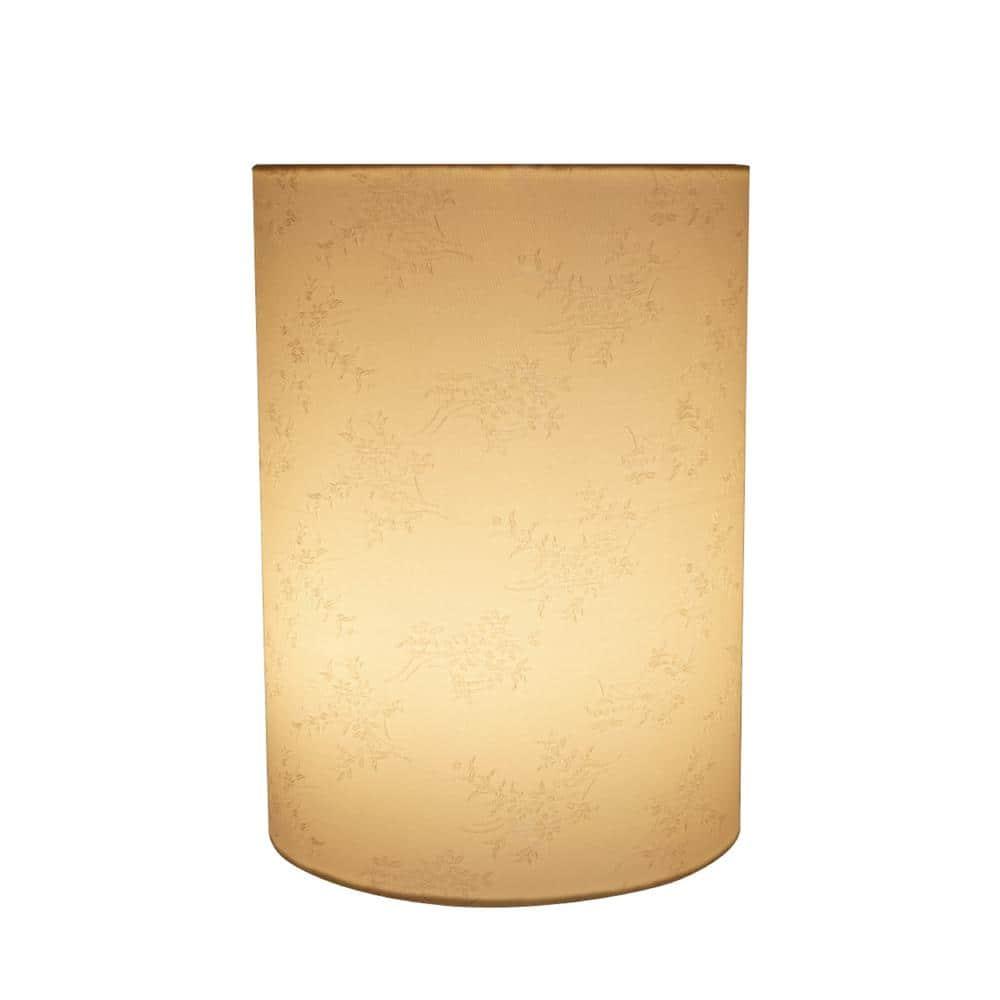 Aspen Creative Corporation 11'' H Jacquard Textured Fabric Drum Lamp Shade