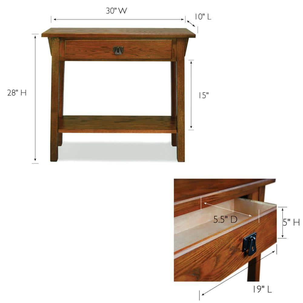 Favorite Finds Mission Hall Stand Russet Finish - Leick Home