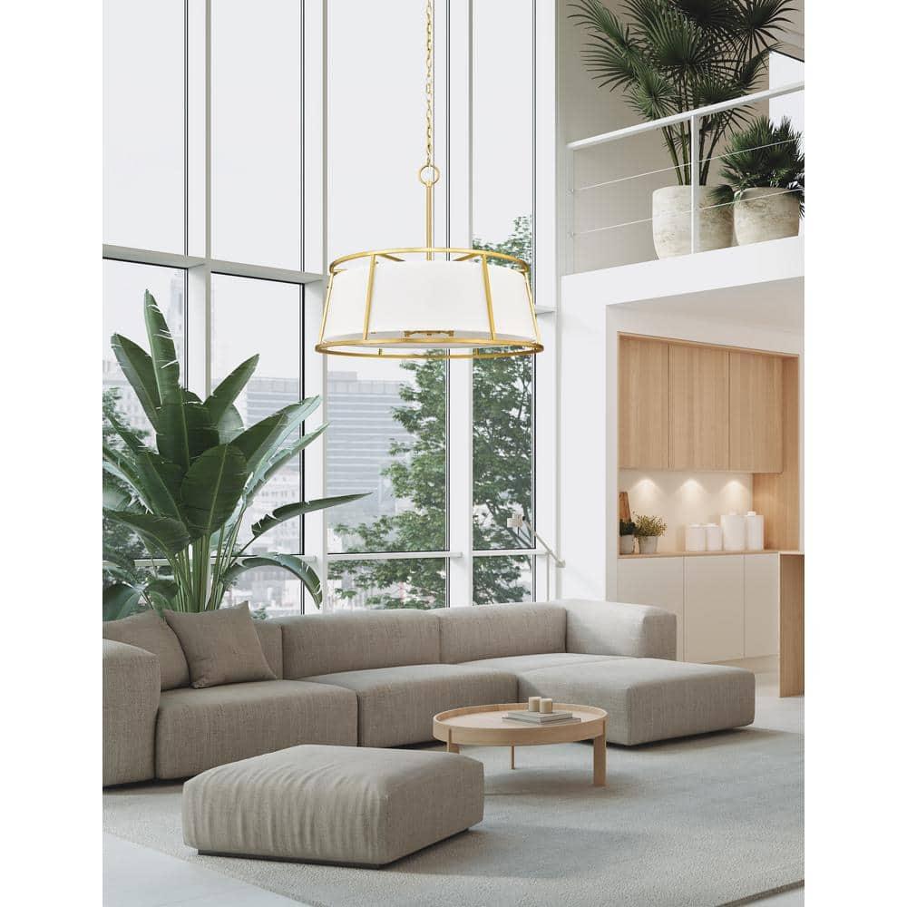 Z-Lite Lenyx 8 - Light Chandelier in  Rubbed Brass