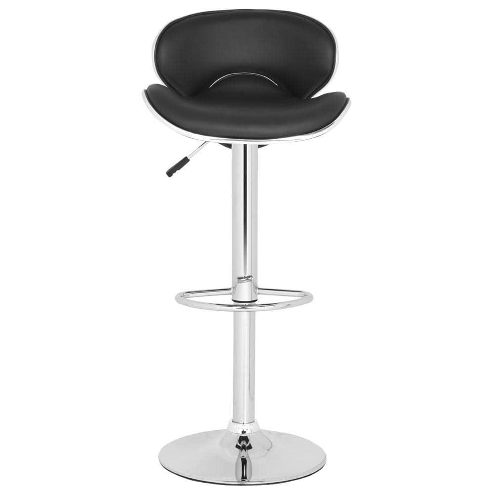 Shambi Swivel Bar Stool - Black - Safavieh