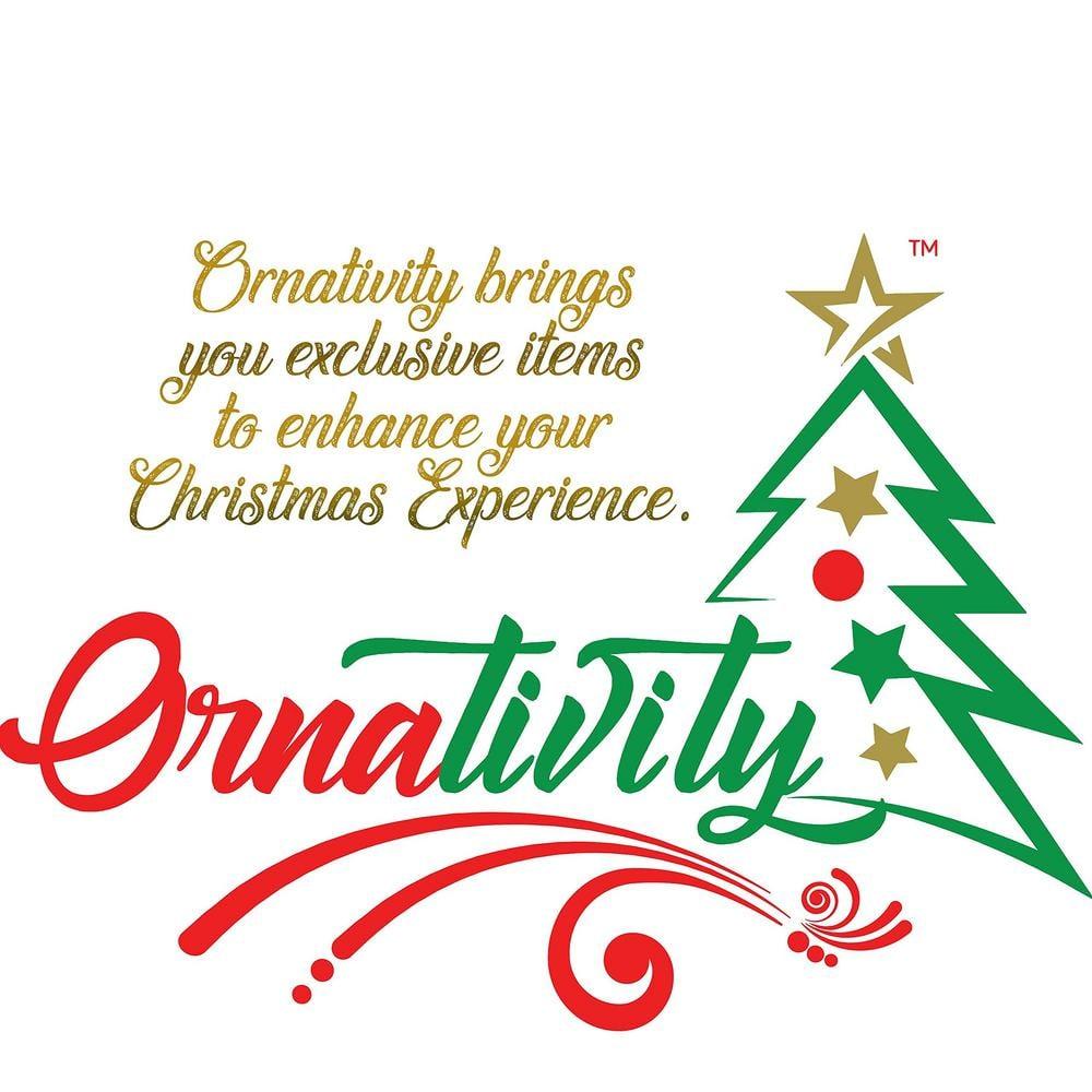 Ornativity Christmas Rattan Lit Tree Topper - White and Silver