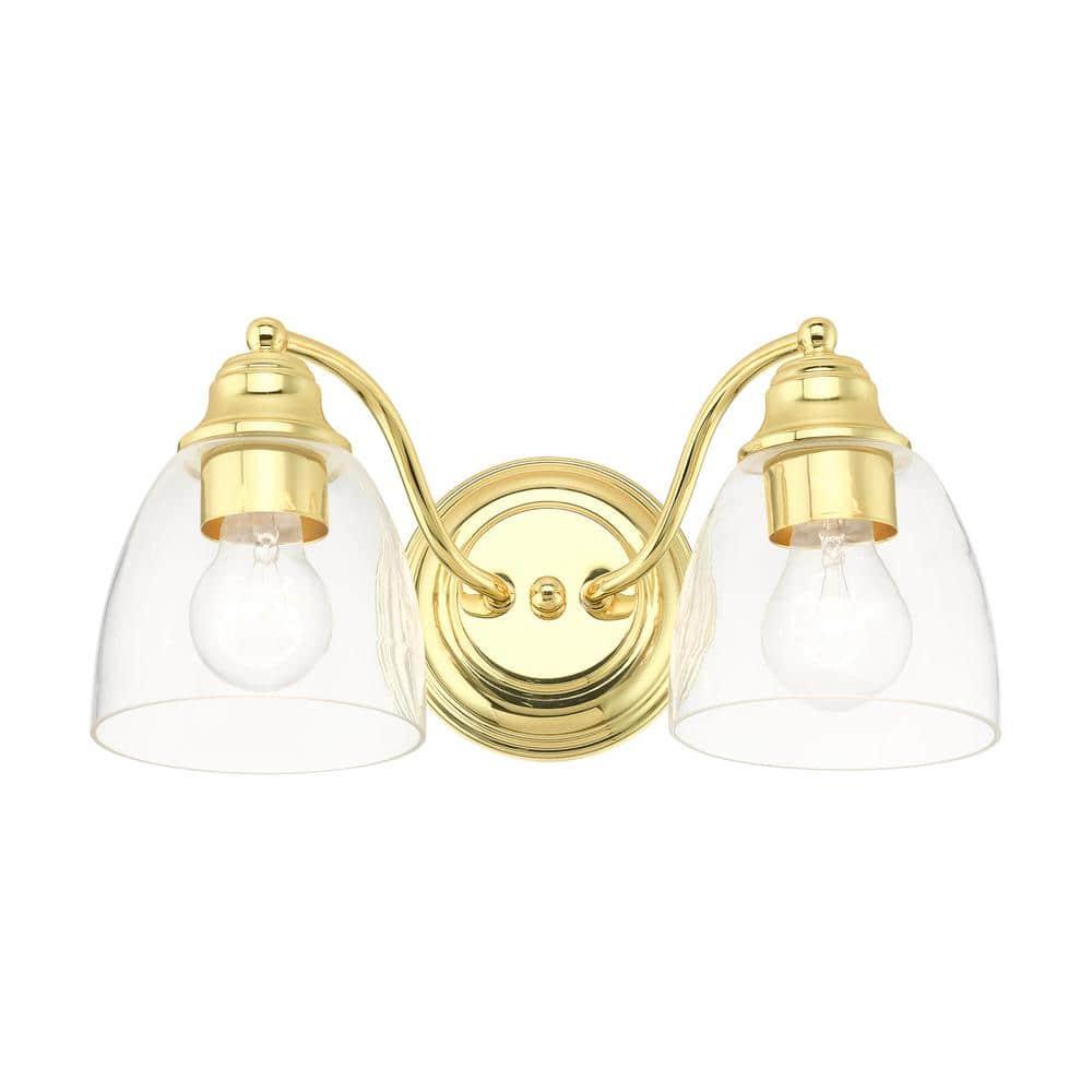 Livex Lighting Montgomery 2 - Light Vanity in  Polished Brass