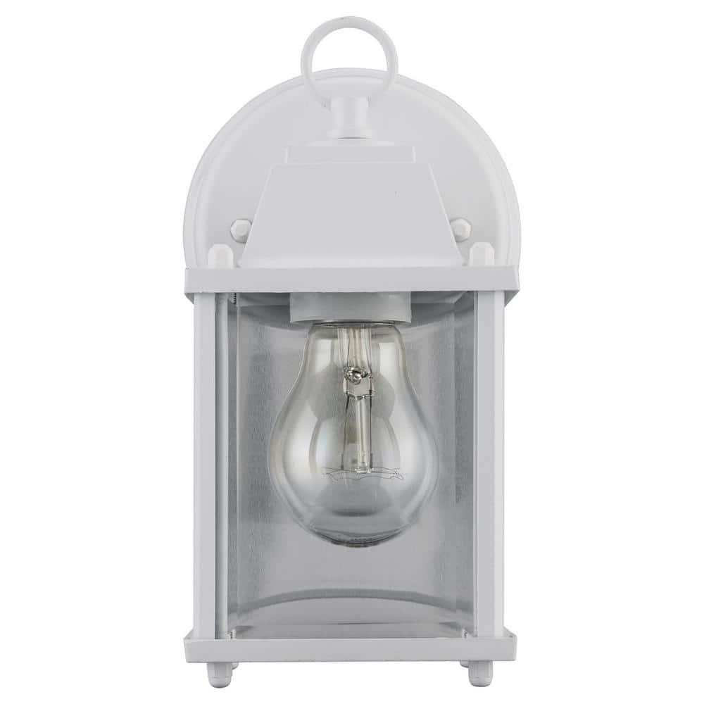 Trans Globe Lighting 40455 Purisima Mission 1 Light Lantern Outdoor Wall Sconce - White