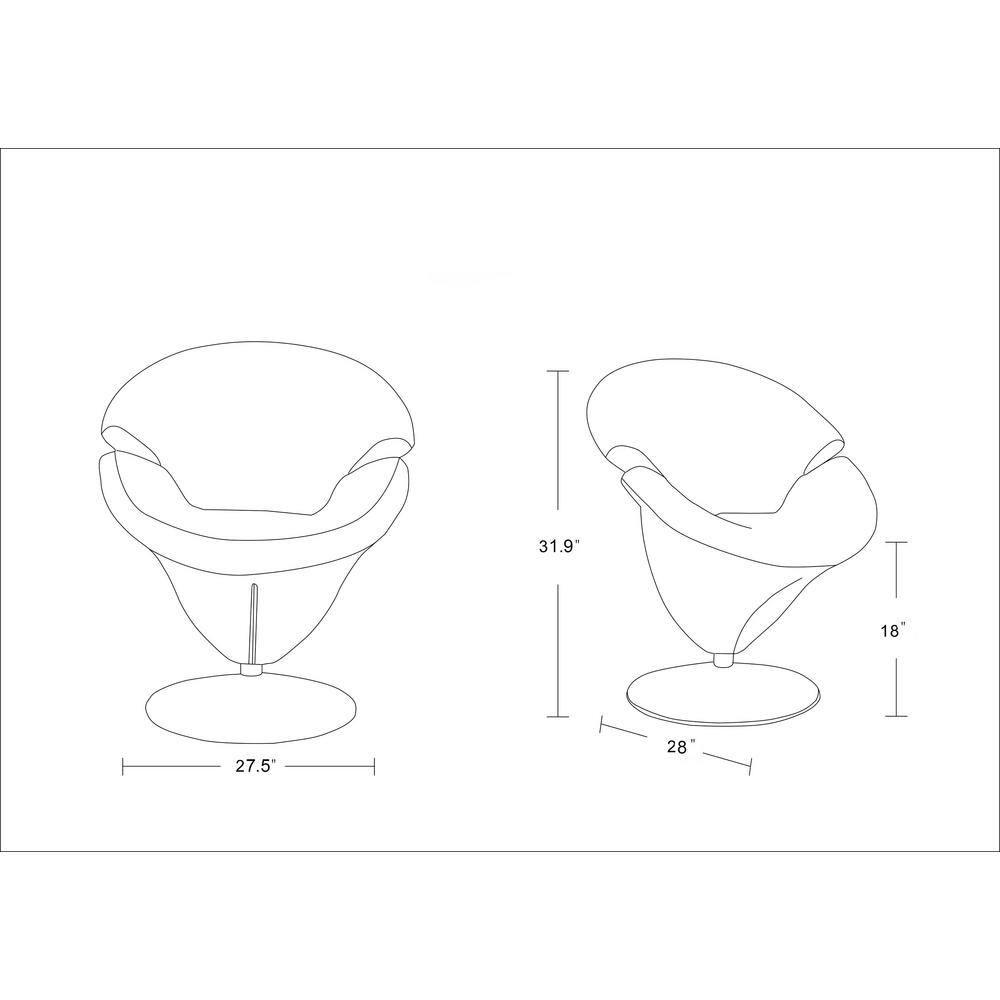 Aanayah Velvet Swivel Barrel Chair
