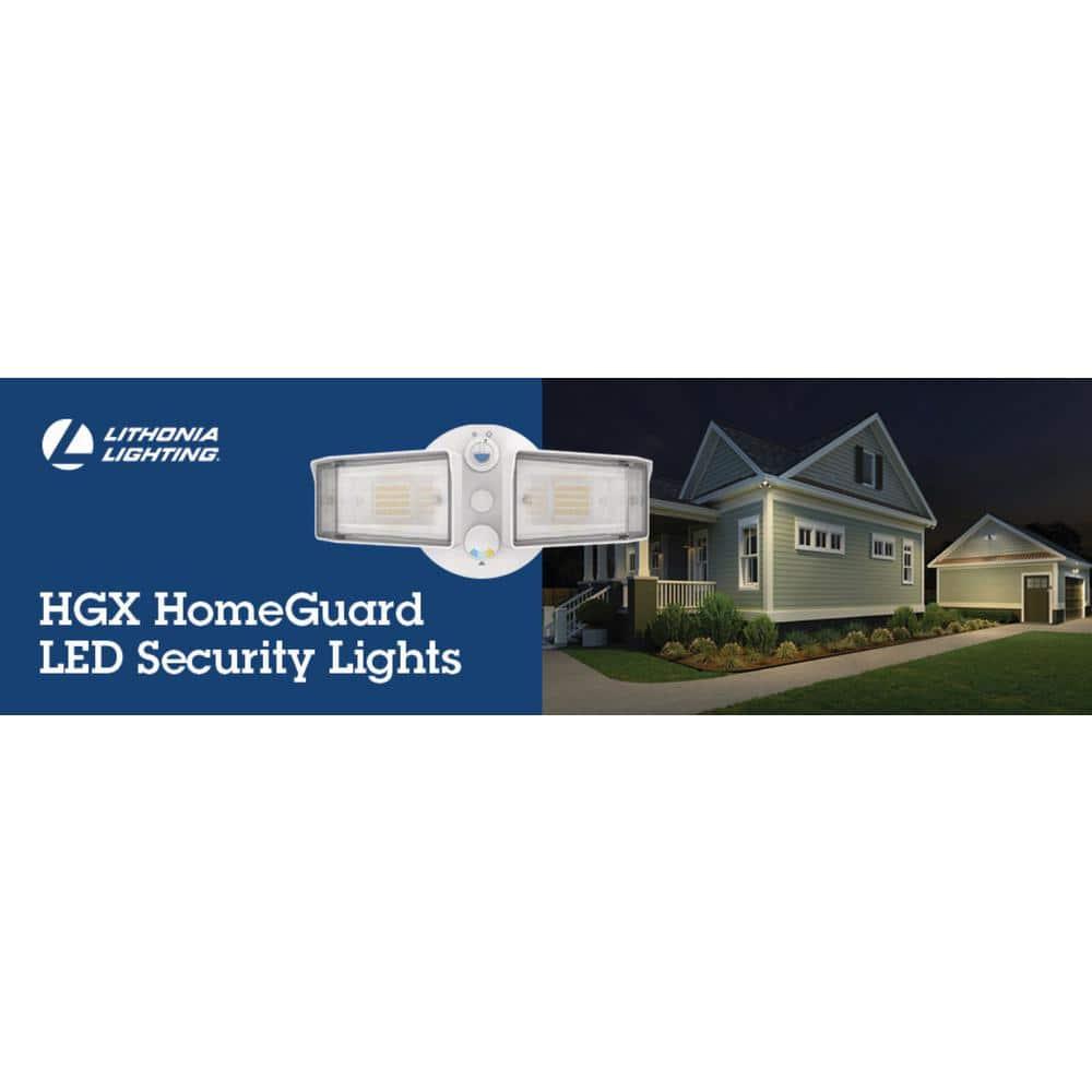 Lithonia Lighting 2 - Head Hardwired Dusk to Dawn Outdoor Security Flood Light