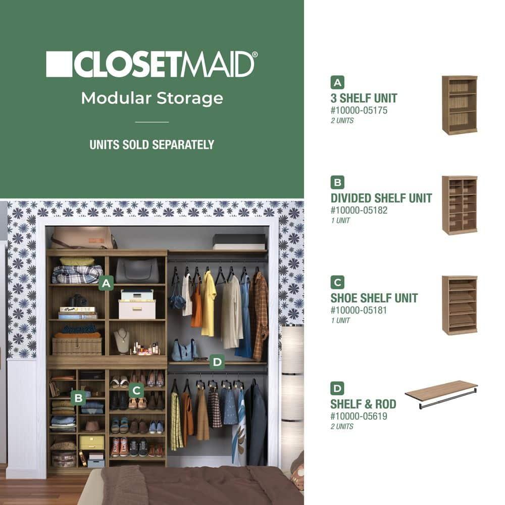 Modular Storage 21.38" W Shoe Shelf Unit with 4 Shelves