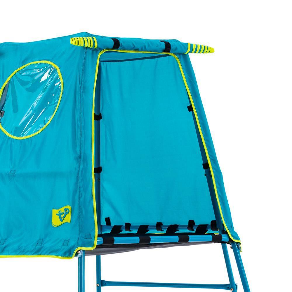TP Active Fun Explorer Metal Climbing Set Jungle Gym with Platform and Tent, Blue