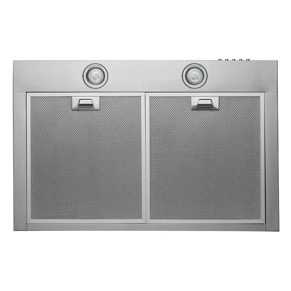 Hauslane Hauslane Wall Mount Range Hood 30 Inch | Wall Chimney | 6” Duct/Ductless Convertible, Strong Suction, Six-layer Aluminum Filters, Changeable LED Lamps, Stove Kitchen Vent Hood WM-530SS-30B