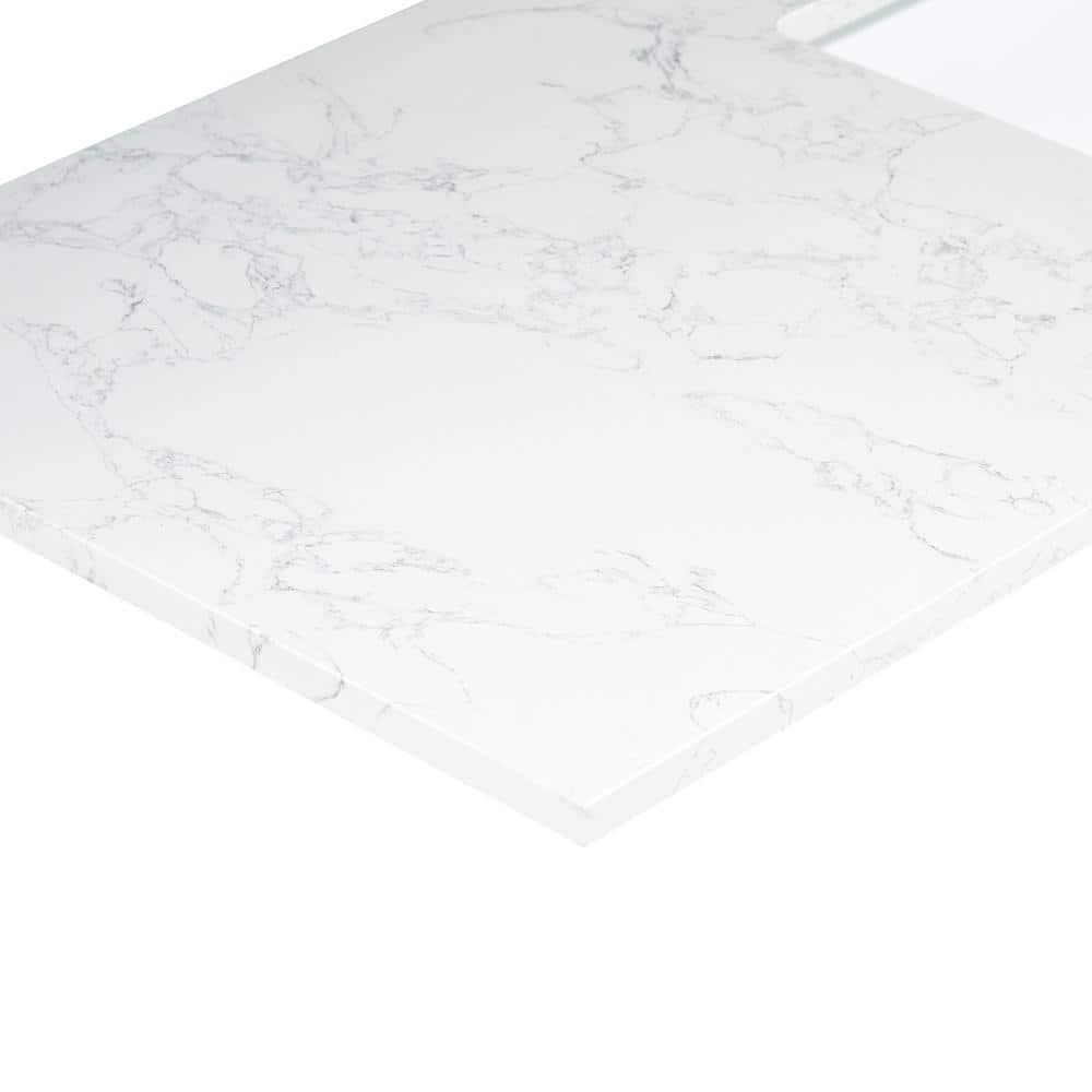 Altair Ceres 84"  Engineered Stone Double Bathroom Vanity Top with Sink
