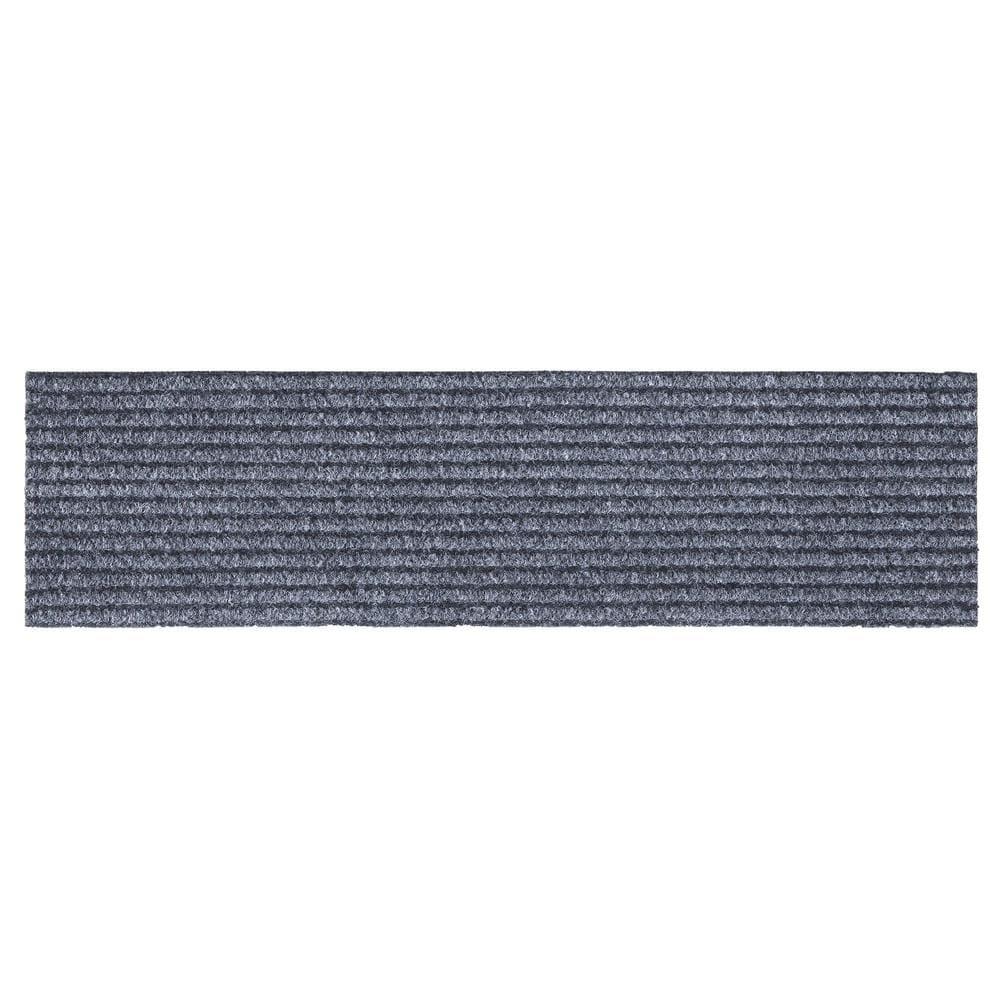 Lifesaver Non-Slip Rubberback Ribbed Design Indoor/Outdoor Stair Treads