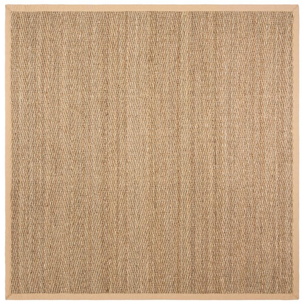 Natural Fiber NF115 Power Loomed Indoor Area Rug - Natural/Beige - 6'x6' - Safavieh