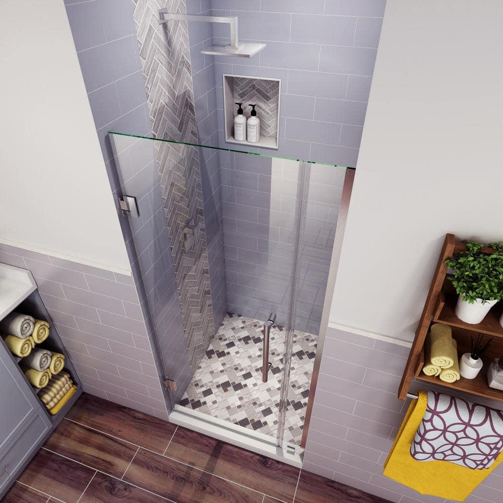 Aston SDR965EZ-SS-3832-10 Belmore Hinged Frameless Shower Door