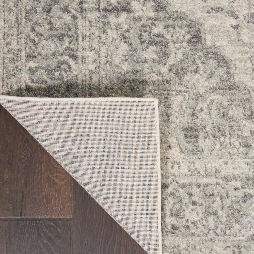 Nourison Tranquil Vintage Persian Center Medallion Area Rug Ivory Grey 2' x 4'
