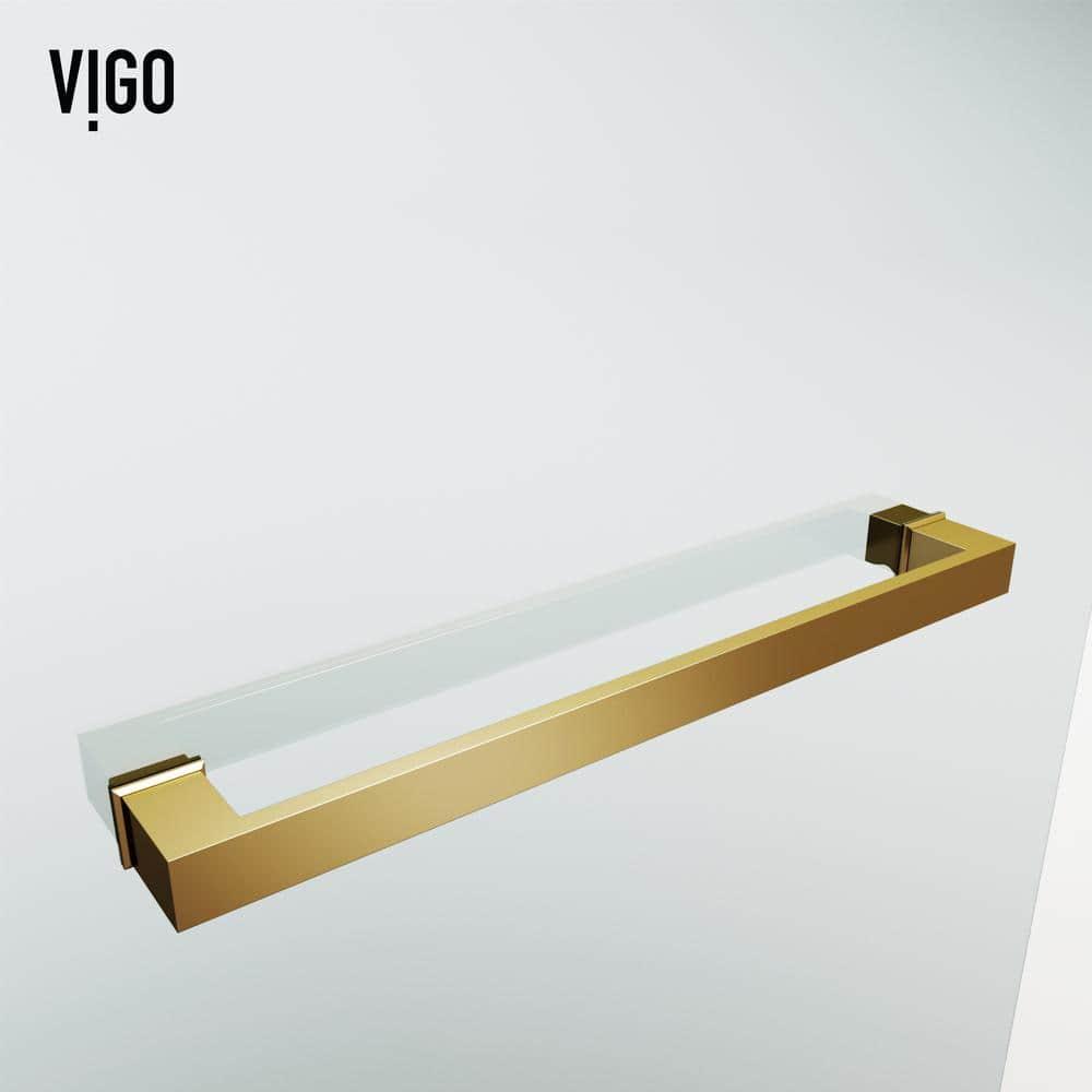 Rialto 34" W x 58" H Hinged Frameless Tub Door with with 5/16" Glass