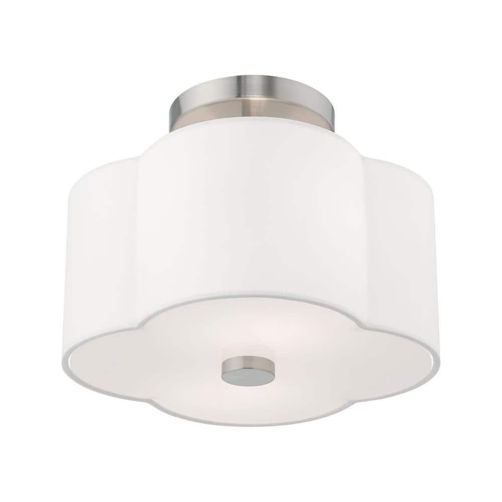 Livex Lighting Chelsea 2 - Light Flush Mount in  Brushed Nickel