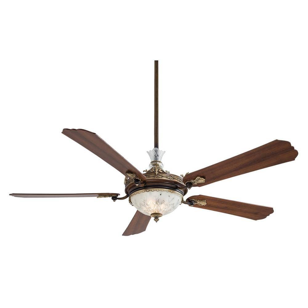 Minka Aire 68" Cristafano 5 - Blade LED Standard Ceiling Fan with Wall Control and Light Kit Included