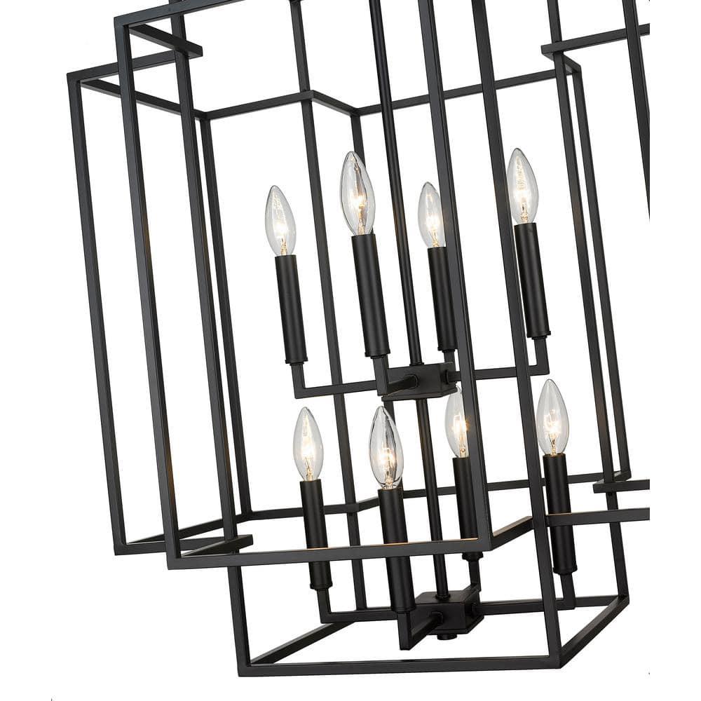Z-Lite Titania 8 - Light Chandelier in  Matte Black