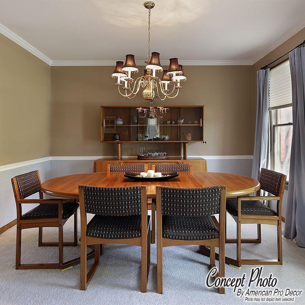 2-1/2 in x 2-1/2 in x 6 in Long Plain Recycled Polystyrene Crown Moulding Sample