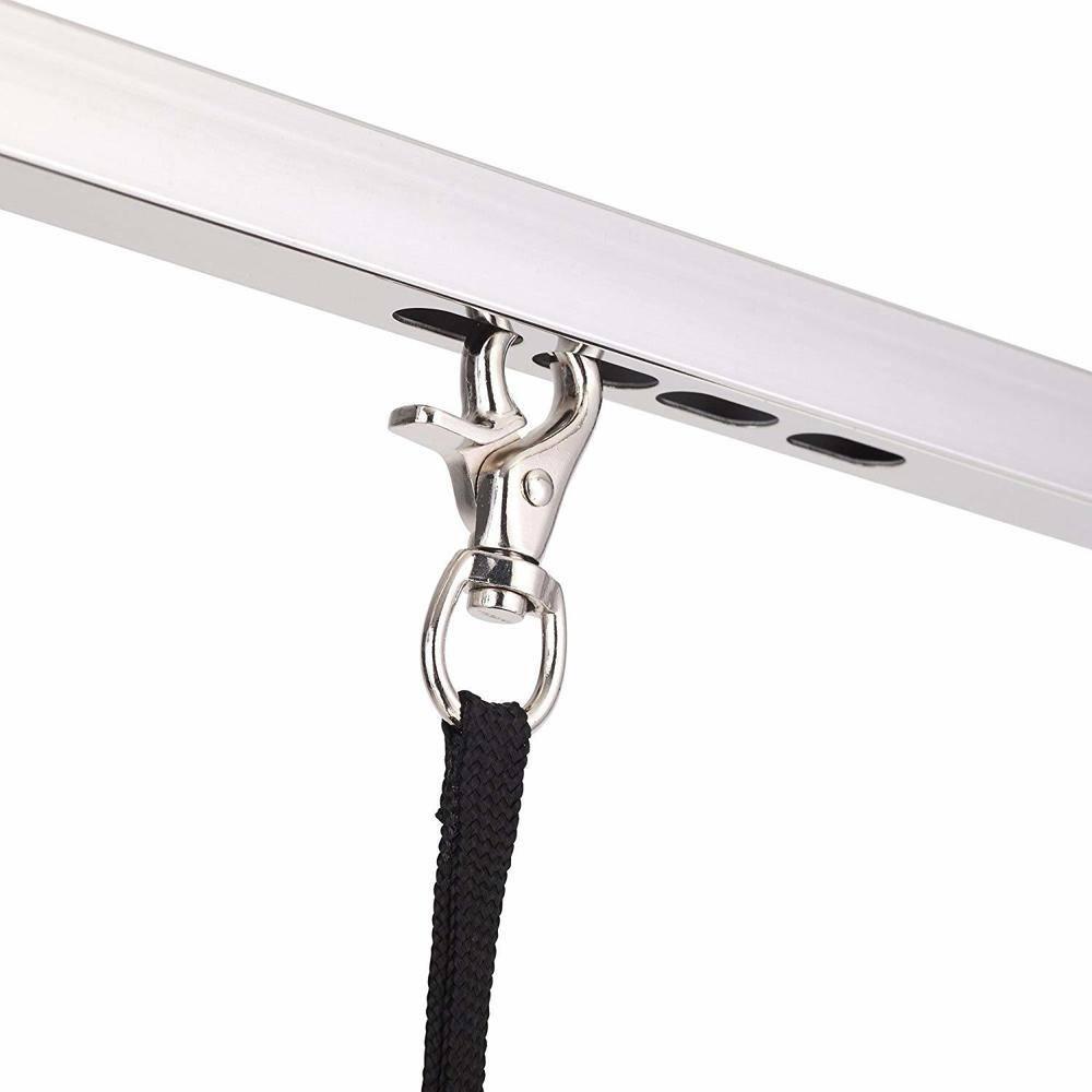 Blue Heavy-Duty Stainless Steel Folding Pet Grooming Table
