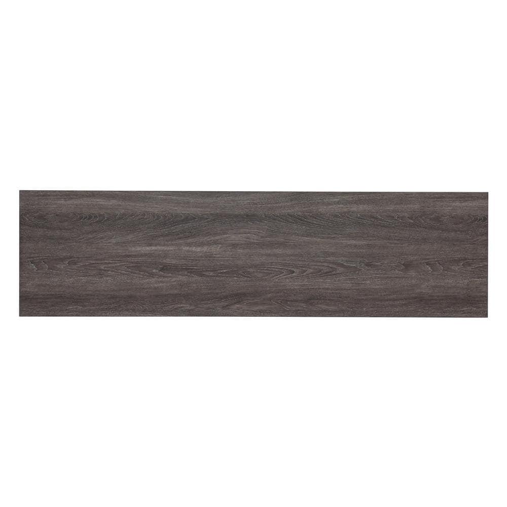 Evelyn&Zoe Bowman Rectangular TV Stand for TV's up to 65", Burnished Oak