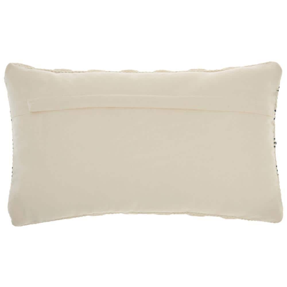 Mina Victory GC384-012020 Textured Cotton Blend Throw Pillow