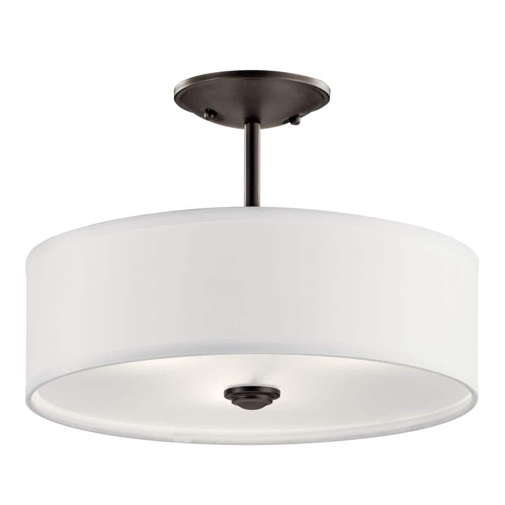 Kichler Lighting Shailene 3 - Light Semi-Flush Mount in  Olde Bronze