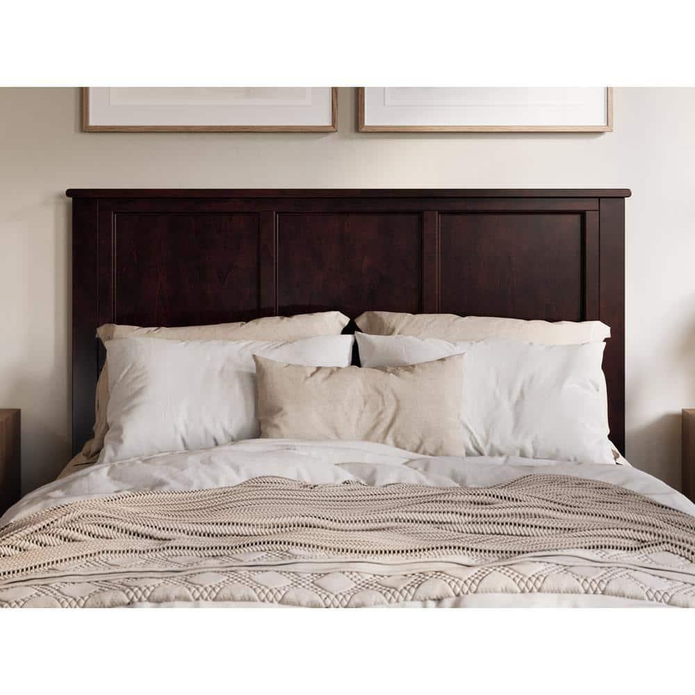 AFI Charlotte Queen Solid Wood Low Profile Platform Bed with Matching Footboard, Espresso