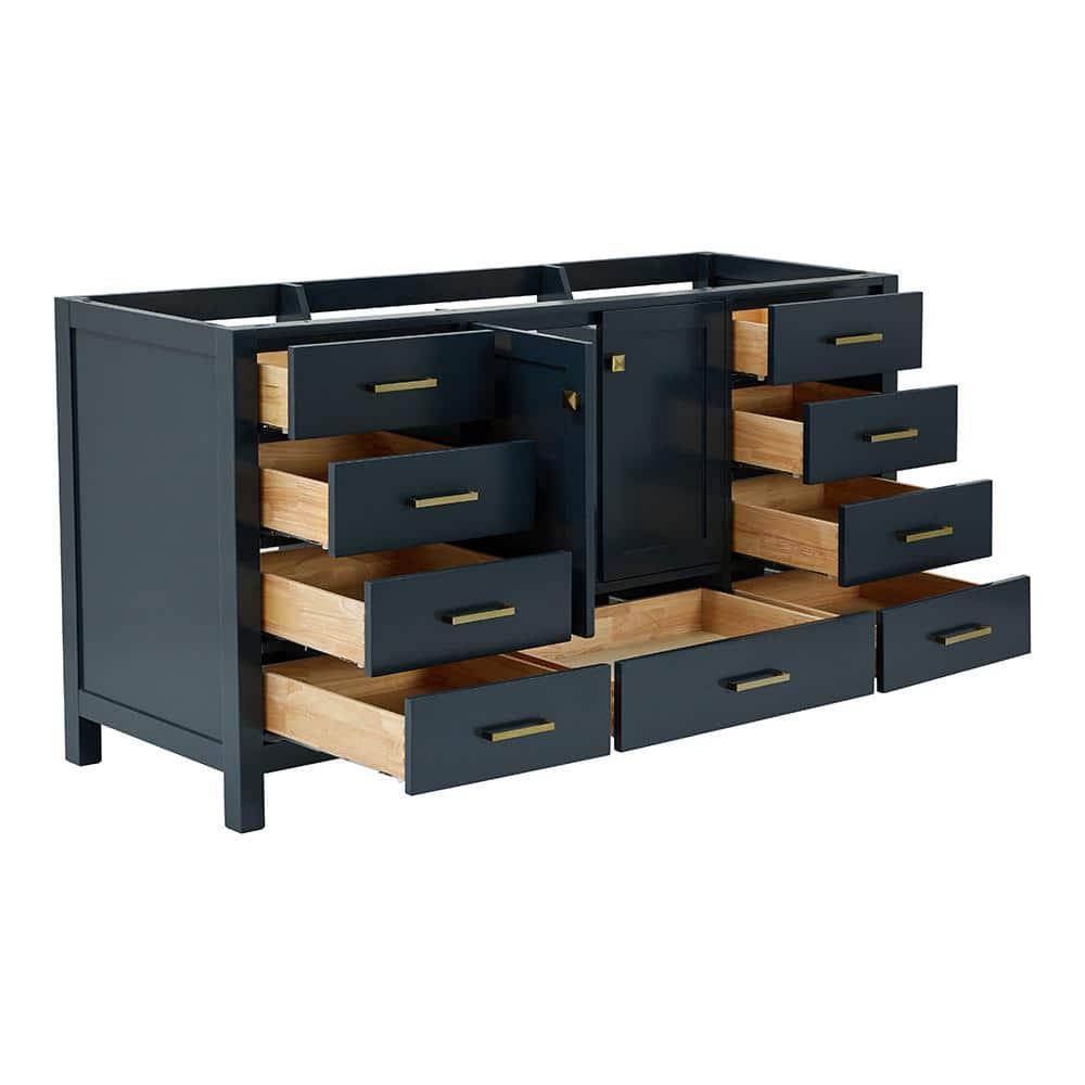 Ariel A067s-Bc Cambridge 66" Single Free Standing Vanity Cabinet Only - Blue