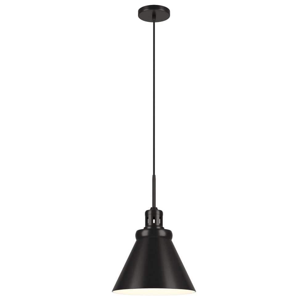 Evelyn&Zoe 17" Blackened Bronze Pendant