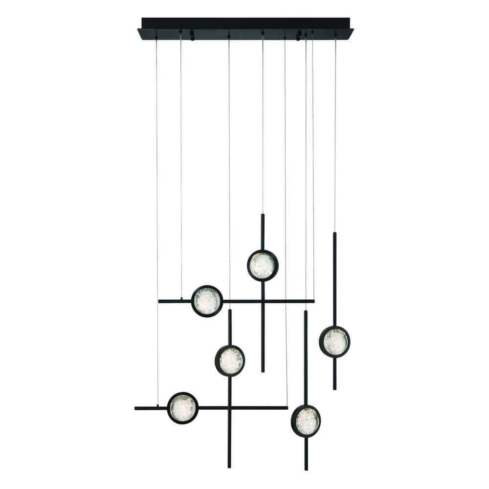 Eurofase Lighting Barletta 6 - Light Chandelier in  Black