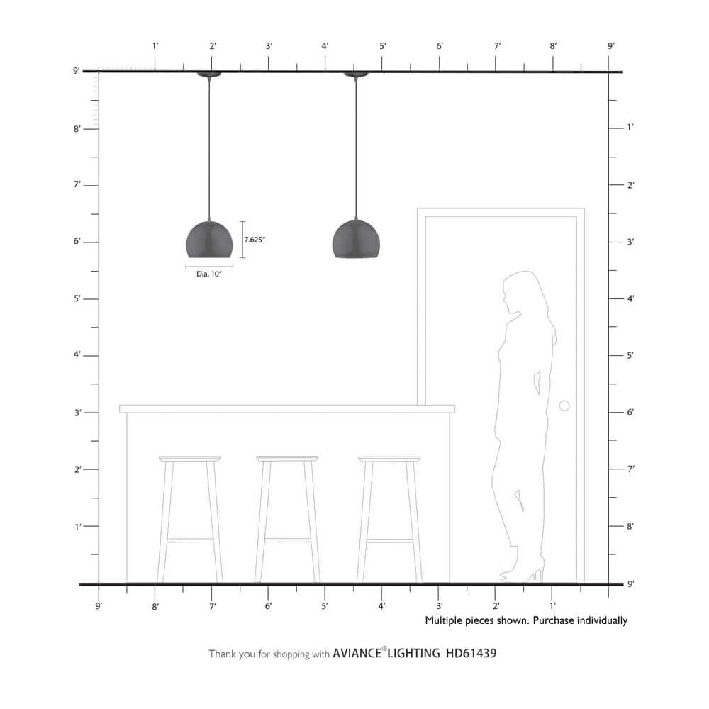 Schultz Single Light Metal Dimmable Pendant
