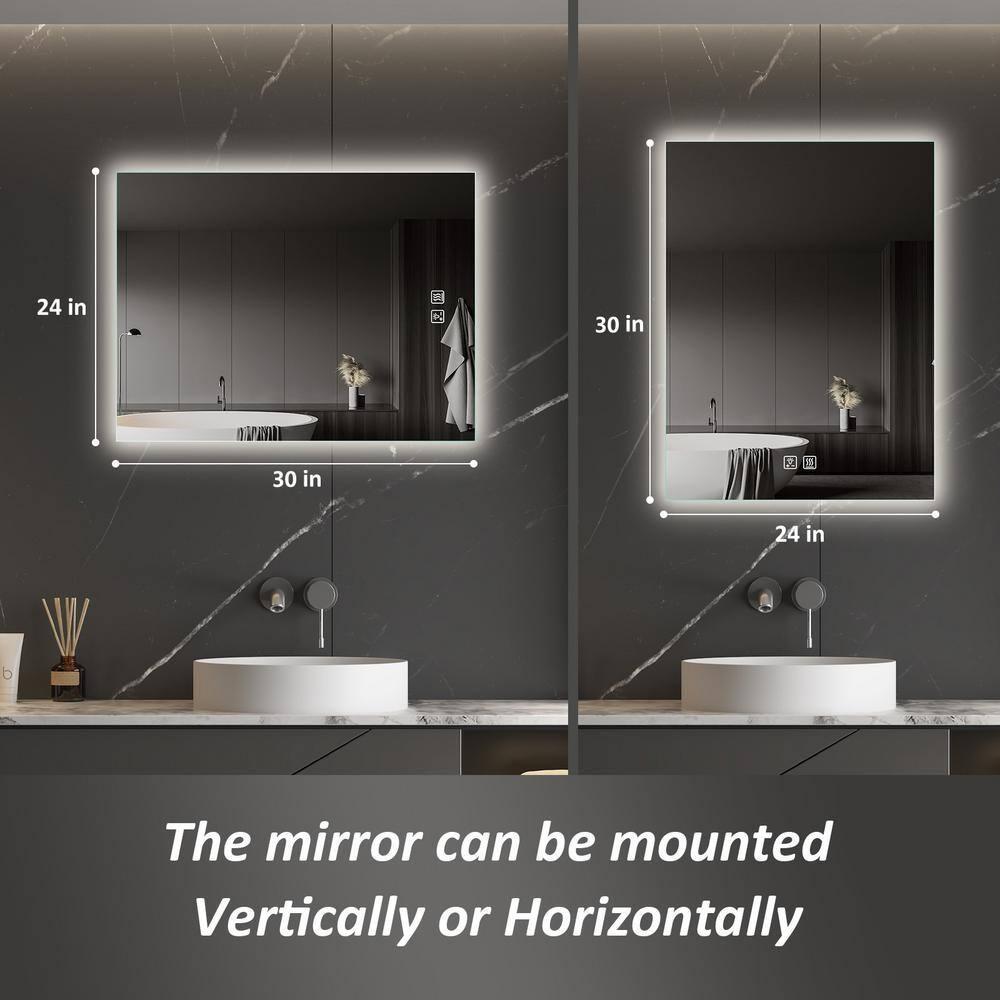 HOMLUX Rectangular Bathroom Mirror- 24" x 30"
