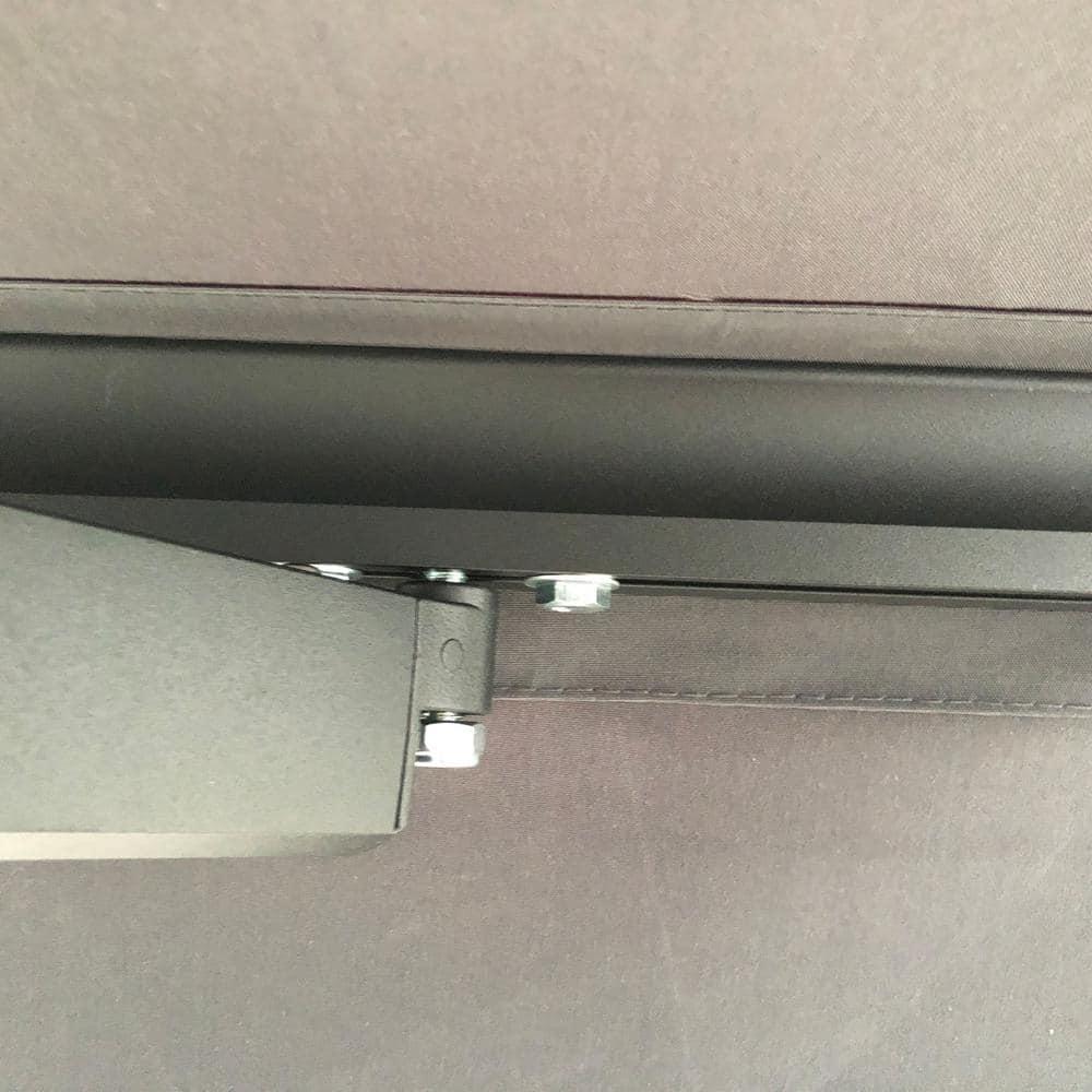 Retractable Home Patio Awning | Deck Canopy |UV Protection Sunshade | Manual Black Frame | Upgraded 2024