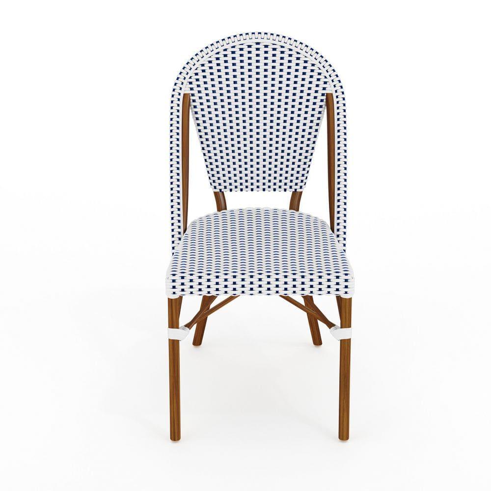 Martha Stewart Martha Stewart Lily Pond All-Weather Stackable Patio Bistro Dining Chairs (Set of 2)